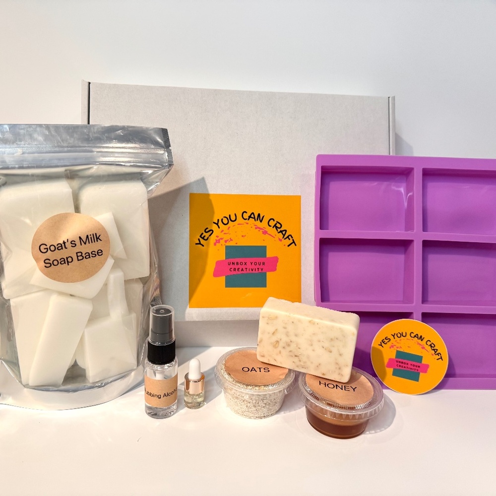 DIY Soap Making Kit- Rose Honey Oat Goat’s Milk